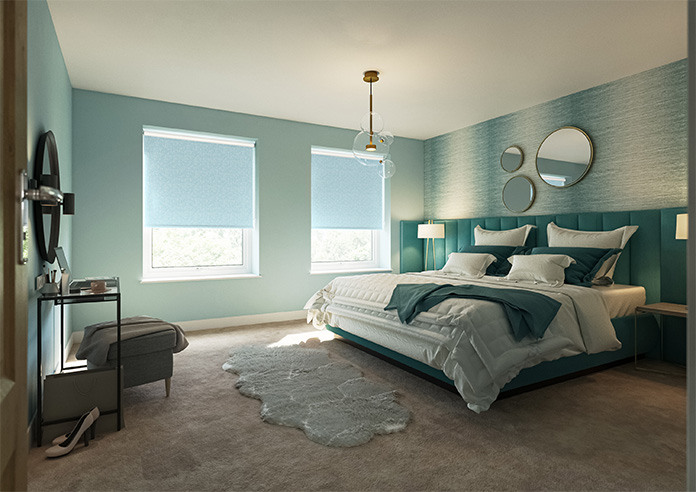 Ophelia, Neon Blue - Twist&Fit Roller Blind - Image 7